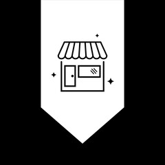 Modern Store icon. Vector