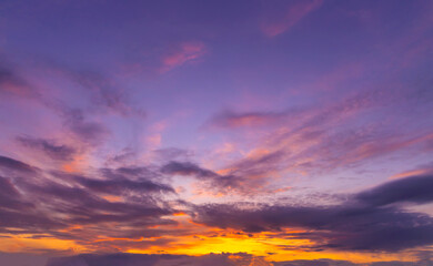 Fototapeta premium sunset in the sky