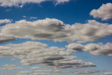 Dramatic Sky With Cumulus Clouds.