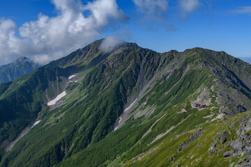 
北岳から見た間ノ岳