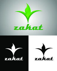 design logo zakat good for icon, symbol, business, company, etc