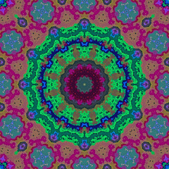 Fototapeta premium abstract colorful mandala style pattern
