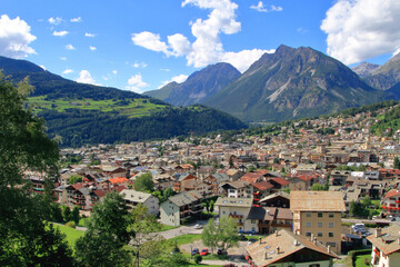Fototapeta premium BORGO DI BORMIO, BORMIO VILLAGE