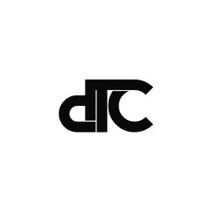 dtc letter original monogram logo design