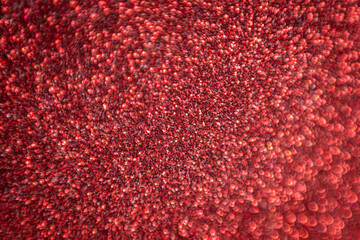 Shallow depth of field red texture.
