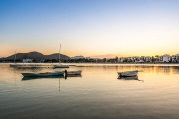 Alcúdia city in Mallorca, Spain Balearic Island