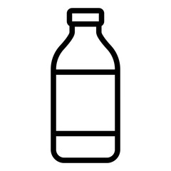 water bottle mineral single isolated icon with outline style