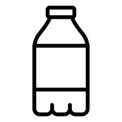 water mineral bottle single isolated icon with outline style