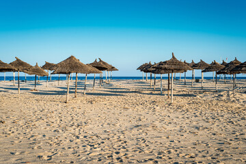 Tunisia sunny beach in northern Africa