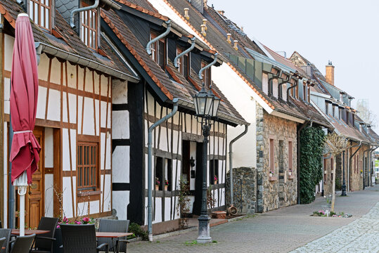 Fachwerkh&auml;user in der Scheuergasse Zwingenberg