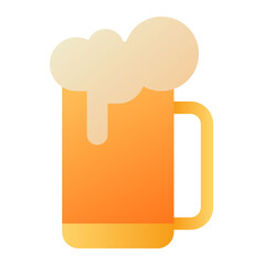 beer glass brew single isolated icon with smooth style