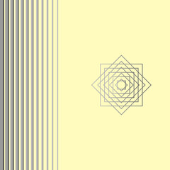 Yellow and gray geometric abstract background