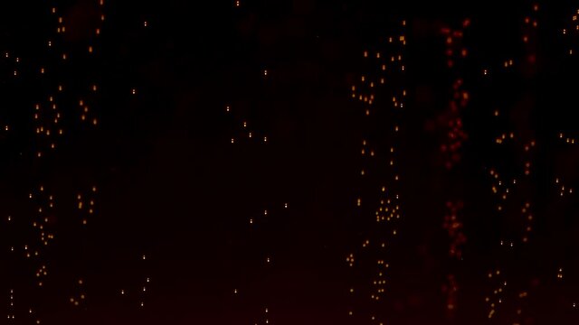 Detailed macro shot of gas bubbles in a beer mug. A glass of cold and tasty dark beer close up. Bright light bubbles rise up in the dark brown beer liquid. Slow motion.