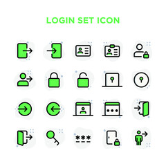 Login Set Icons
