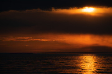 sunset over the Baltic sea