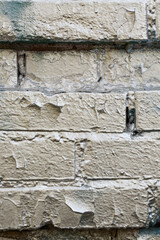 Silver painted brick wall. Abstract background.