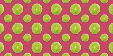 Food pattern background - sliced leek