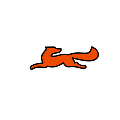 Vector illustration of fox icon
