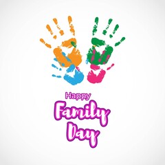 Vector illustration for International family day