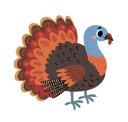 
Vector turkey. Farm Bird. Vector illustration 