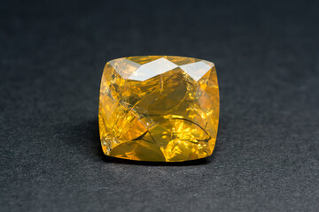 Natural Ethiopian hydrophane porous honey yellow color transparent fire opal: damaged, big through...