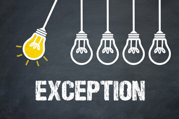 Fototapeta premium Exception