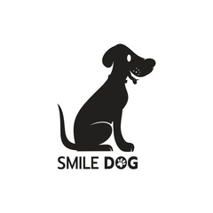 Dog logo template Vector illustration