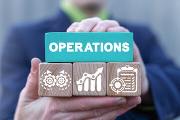Business concept of operations management.