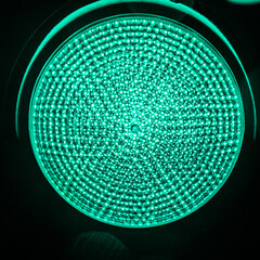 traffic lights close up