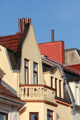 Häuserzeile, Reihenhäuser, Wohngebäude, Bremen, Deutschland, Europa