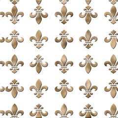 fleur de lis pattern reflection