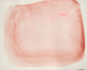 Abstract pattern brown color on white background , Illustration watercolor hand draw and painted on paper	