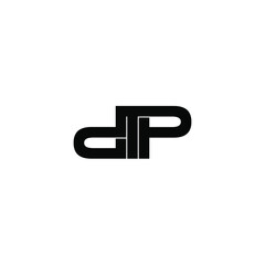 dtp letter original monogram logo design