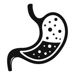 Digestion stomach liquid icon, simple style
