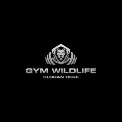 Animal Lion Gym Logo Design