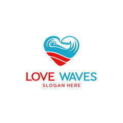 Love Waves Business Logo Design