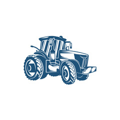 Tractor design vector illustration, Creative Tractor logo design concept template, symbols icons