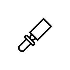 chisel line icon vector illustration