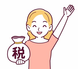 美しいブロンドヘアの女性