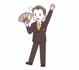 立派な格好をした社長さん