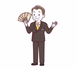 立派な格好をした社長さん