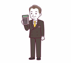 立派な格好をした社長さん