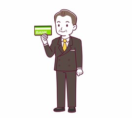 立派な格好をした社長さん