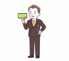 立派な格好をした社長さん