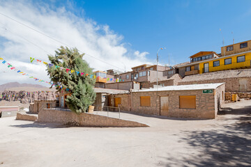 A view of Ayquina, a little village in the middel of the Atacama desert in northern Chile.
