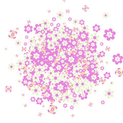 Yellow Paper Cut Flowers. Butterfly Isolated Garden Cover. Easter Set Depth Background. Decoration Petal Rectangle Banner. Concept Paper Cut Flowers. Floral Set.