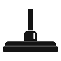 Cleaner mop icon, simple style