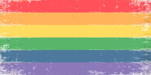 LGBT pride flag background. Rainbow pride flag include of Lesbian, gay, bisexual, and transgender flag of LGBT organization. Horizontal pride rainbow vector illustration