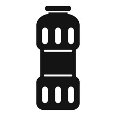 Clean powder bottle icon, simple style