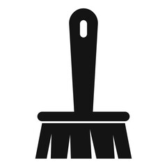 Cleaner brush icon, simple style